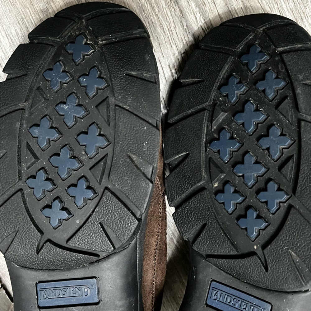 Lands End Menโs Suede Hiking Trail Walking Slip-on Shoes US Size 10 D #86169 - Picture 5 of 8